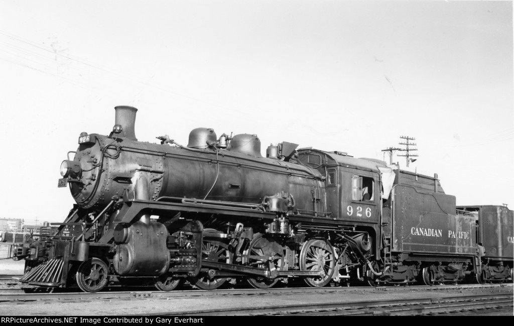 CP 4-6-0 #926 - Canadian Pacific